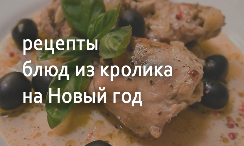 Рецепты блюд из кролика на Новый год