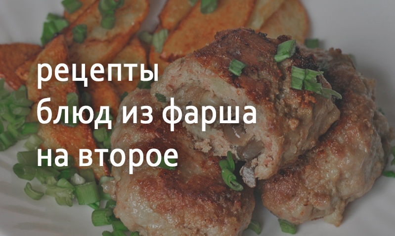 Рецепты для обеда блюда из фарша