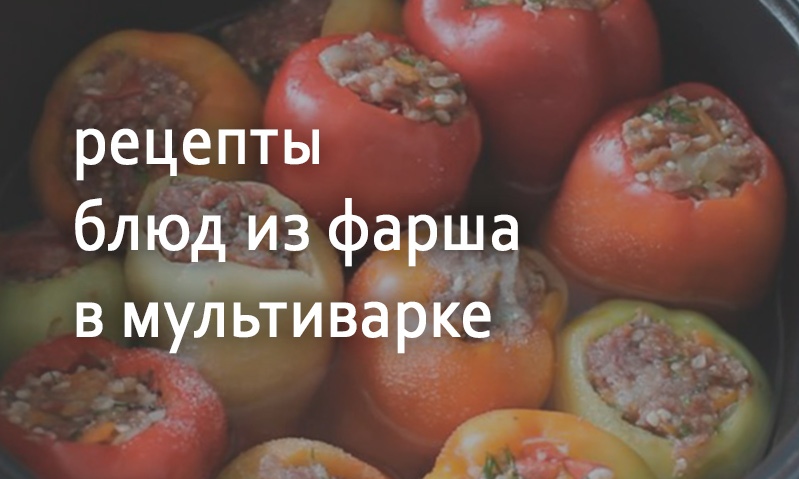 Рецепты блюд из фарша в мультиварке